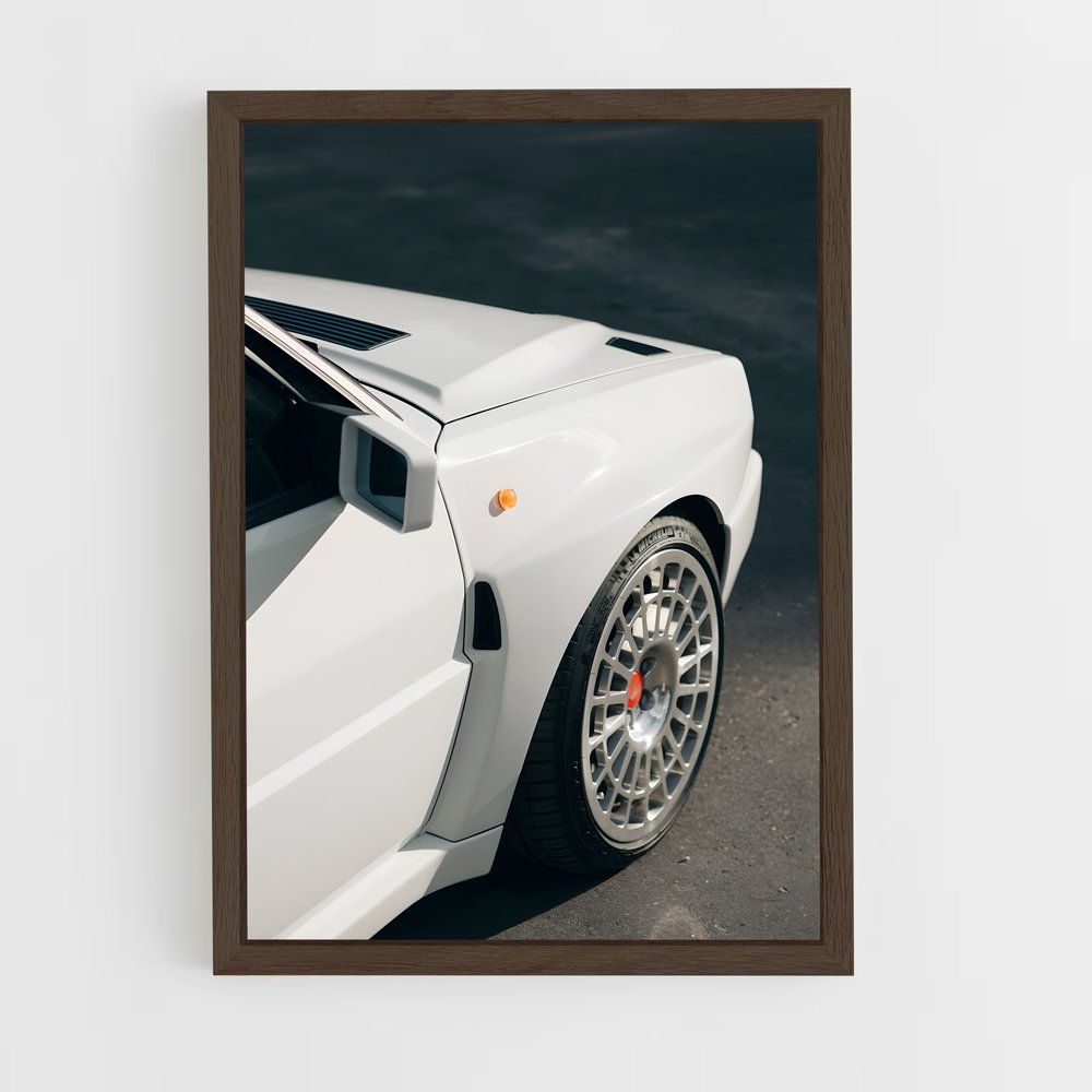 Poster Delta Blanc – affiche Lancia (vue 5)